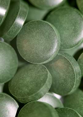 Spirulina platensis pills