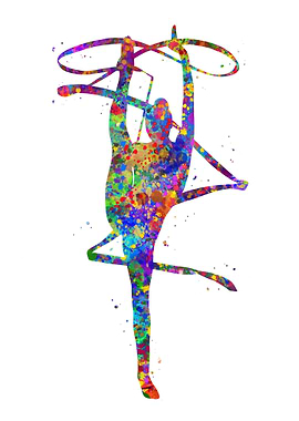 Rhythmic gymnastics ribbon