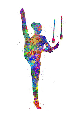 Rhythmic gymnastics girl