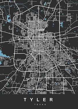 TYLER Map Texas