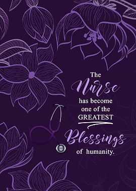 Nurses Blessings Purple