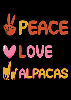 Peace Love Alpacas