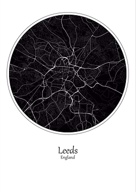 Leeds City Map England