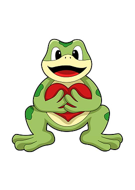 Frog Love Heart