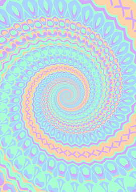 Funky Spiral Mandala