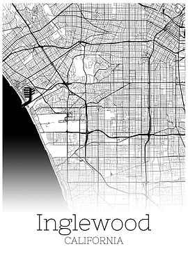 Inglewood California map