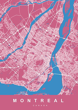 MONTREAL Art Map Canada
