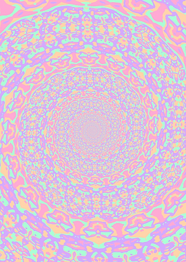 Pastel Mandala Spiral