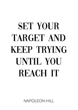 Napoleon Hill Quote Target