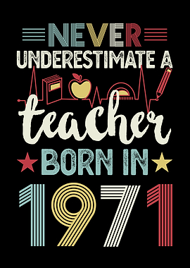 Teacher born in 1971 50th