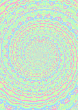 Colorful Mandala Spiral