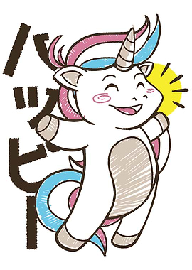 HAPPY KAWAII UNICORN