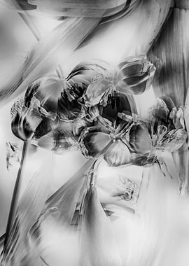 Abstract tulips bouquet