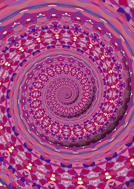Vivid Mandala Spiral