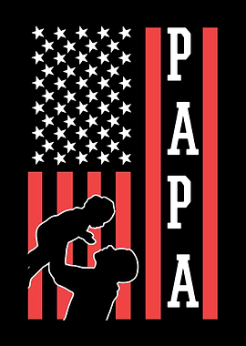 Papa American Flag