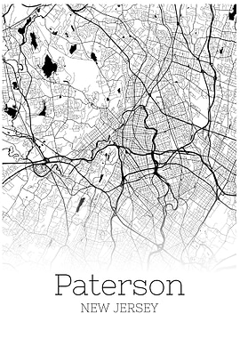 Paterson New Jersey map