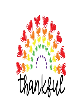 PRIDE RAINBOW THANKFUL