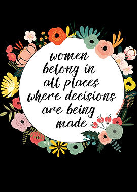 Women belong in all places