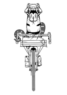 Snake Riding A bike