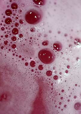 Colorful bubbles close up