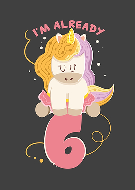 Unicorn Kids 6th Birthday