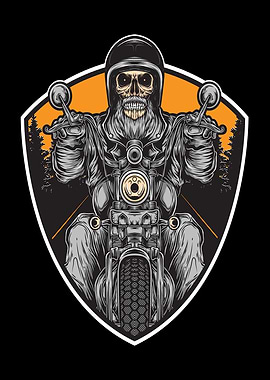 Skull Motorcycle