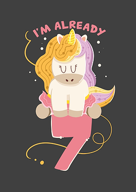 Unicorn Kids 7th Birthday