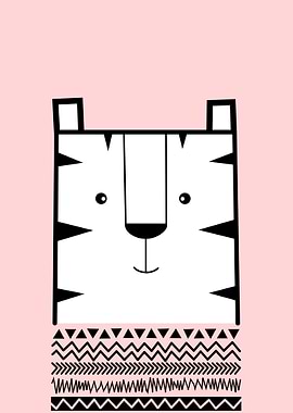 portrait of a little tiger