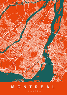 MONTREAL Art Map Canada