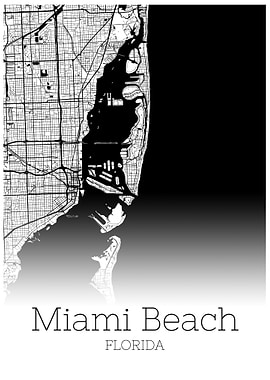 Miami Beach Florida map