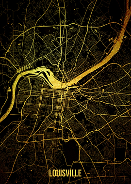 Louisville gold map
