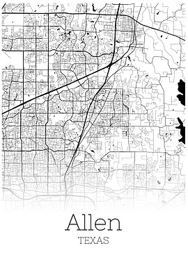 Allen Texas city map