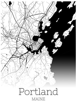Portland Maine city map