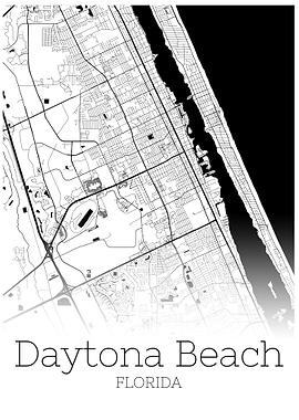 Daytona Beach Florida map