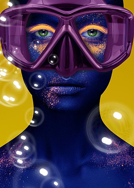 Cool surreal portrait