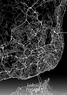 Lisbon Map Portugal