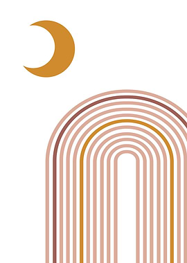 Moon Phases Modern Art 3