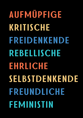 Aufmpfige Feministin