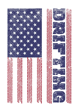 Drifting American Flag