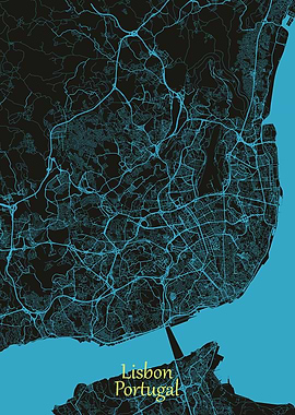 Lisbon Map Portugal