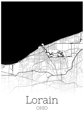 Lorain Ohio city map