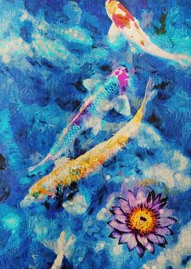 Blue Koi