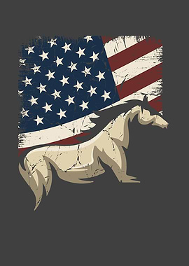 Patriotic Horse American