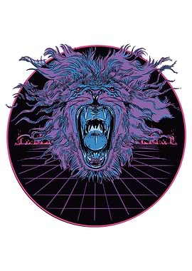 Lion Vaporwave