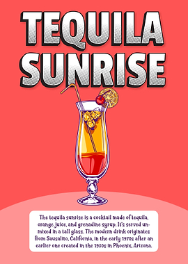 Tequila Sunrise Cocktail