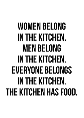 Belong In The Kitchen