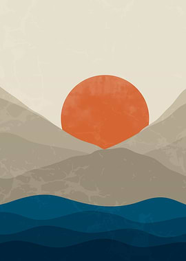 Sun and Mountain Art 2