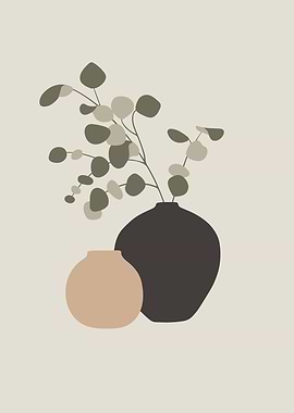 Flower Vase Modern Art 3