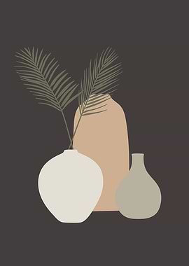 Flower Vase Modern Art 4