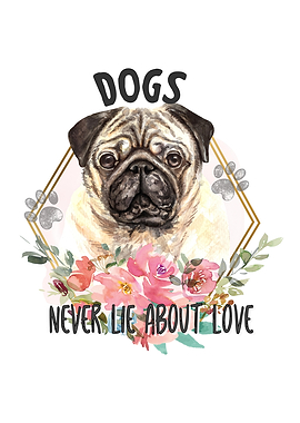 PUG DOGS NEVER LIE ABOUT